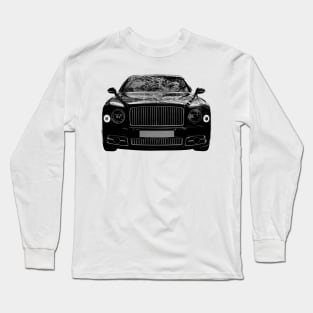 Bentley Mulsanne Speed  Cars Form Black Design Long Sleeve T-Shirt